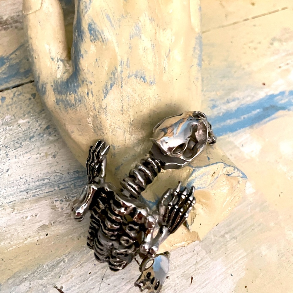 Badass Lizard skeleton bracelet  men